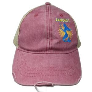 Sanchos Mesh Back Trucker Hat Multicolor One Size Embroidered Adams